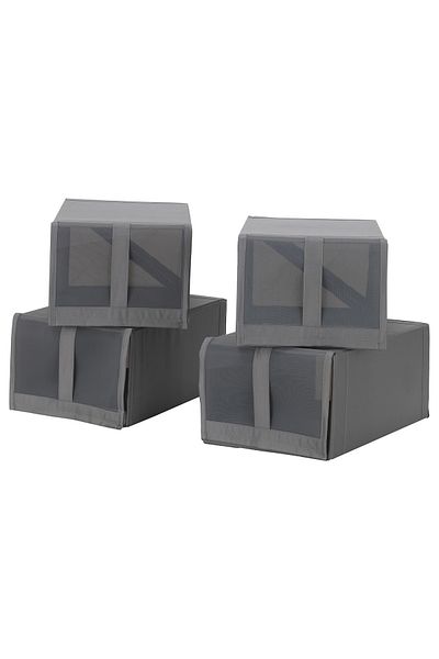 IKEA SKUBB Shoe box, dark grey, 22 x 34 x 16 cm