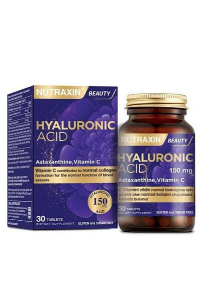 Nutraxin Hyaluronic Acid Supplement Food 30 Tablets