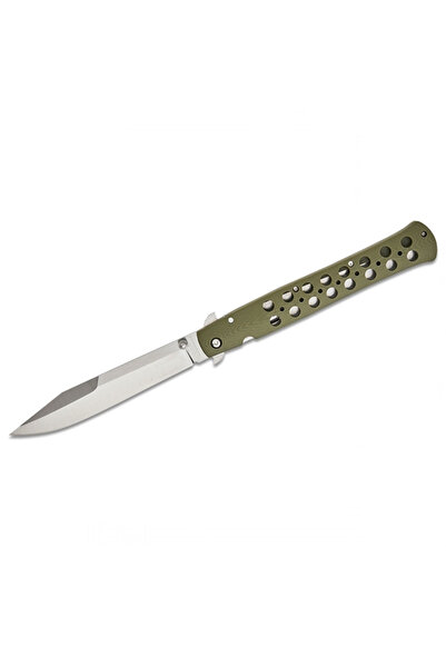 Depox Ruční otevírací nůž, klip na opasek, zelený, 33,5 cm
