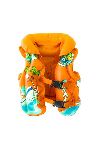 Little Trends Kids Inflatable Swim Vest Cartoon Print Safety Float Jacket