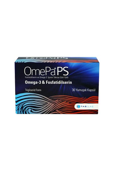Omepa Containing Omega 3 and Phosphatidylserine - Soft Capsule Food Supplement 30
