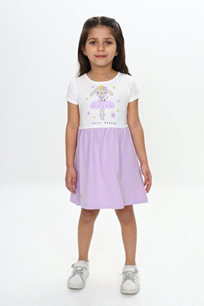 Toontoy Φόρεμα για κορίτσια Rabbit Flower με τύπωμα