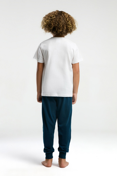 U.S. Polo Assn. Erkek Çocuk Beyaz Pijama Takımı 50310795-VR013