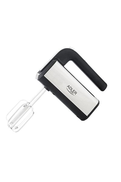 adler Mixer de mana Adler AD 4225, 800 W, 5 viteze, Turbo, LED (Negru/Inox)