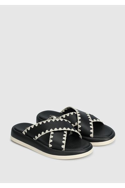 Provoq Women's Black Slippers