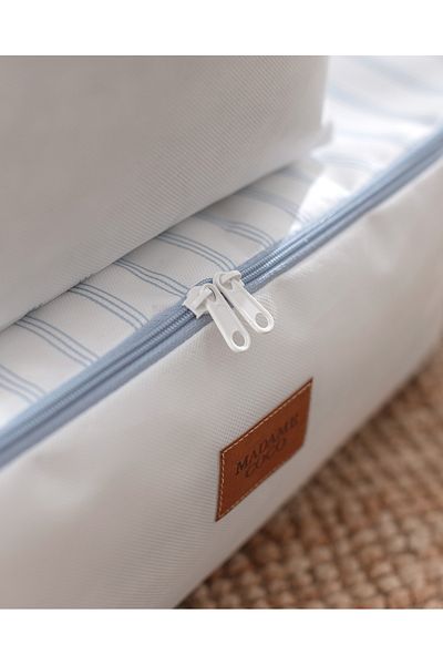 Madame Coco Nuage 2-Pack Printed Bag - White/Light Blue