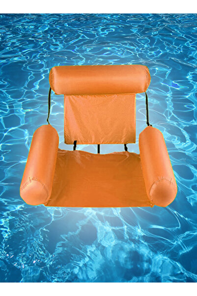 PLAYZO أرجوحة مائية قابلة للنفخ، مقعد قابل للطي لحمام السباحة على الشاطئ للاستخدام الداخلي والخارجي