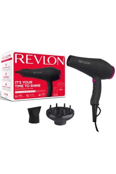 REVLON PROFESSIONAL Uscator de par REVLON Smooth Brilliance RVDR5251E1, 2 viteze, 3 trepte de temperatura (Negru)
