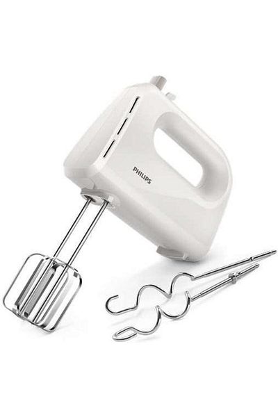 Philips Mixer de mana Philips Daily Collection HR3705/00, 300 W, 5 viteze + Turbo (Alb)