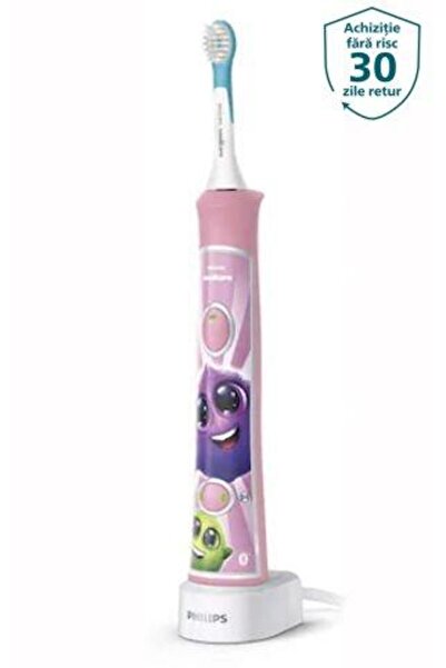 Philips Sonicare Kids HX6352/42 Electric Toothbrush, Bluetooth, 2 Modes, Pink