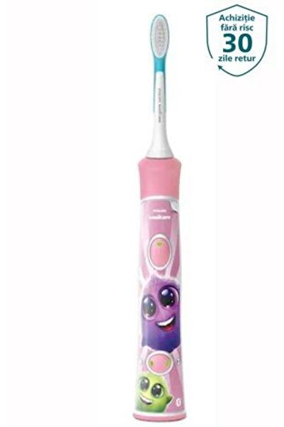 Philips Sonicare Kids HX6352/42 Electric Toothbrush, Bluetooth, 2 Modes, Pink