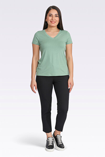 TOLGA SARAÇOĞLU 10978 ΝΕΡΟΠΡΑΣΙΝΟ ΜΠΛΟΥΖΑ ΜΕ ΛΟΥΡΑΚΙΑ ΜΕ ΚΟΝΤΟ ΜΑΝΙΚΙ