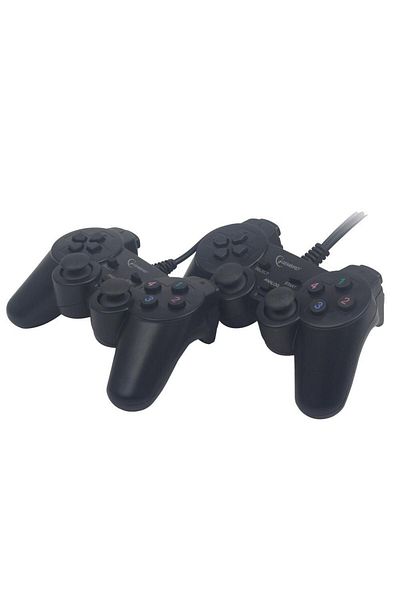 Gembird Set 2 Gamepad Gembird JPD-UDV2-01, Dual vibration, USB, pentru PC