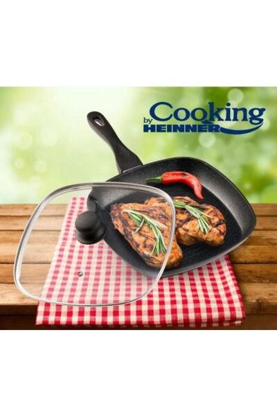 Heinner Hliníková grilovací pánev Heinner HR-BET-ROCA28G, 28 x 4 cm (černá)