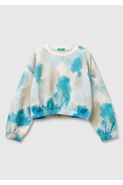 Benetton سويت شيرت G Tie Dye للفتيات