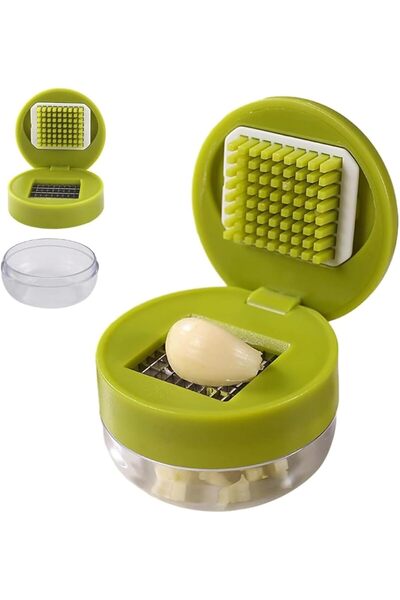 Arabest Garlic Cutter, Stainless Steel Garlic Press, Twist Mechanism, PP Mate...