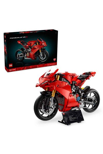 LEGO Technic Ducati Panigale V4 S 42202 - مجموعة بناء الدراجات النارية للبالغين (1603 قطعة)