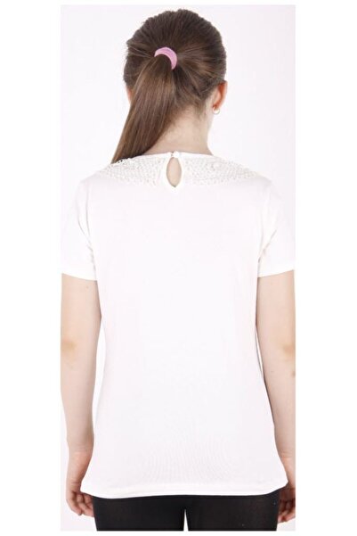 Toontoy Girl's Lace Front School T-Shirt 16312