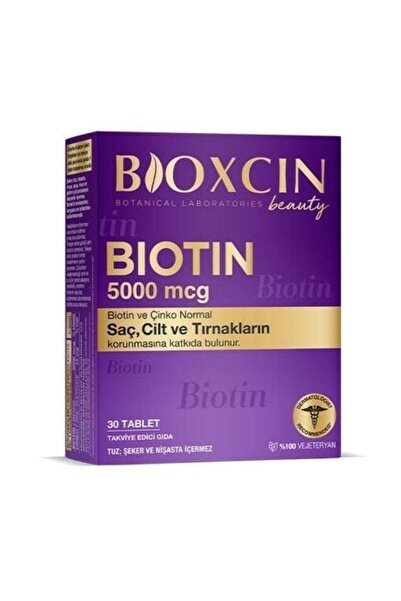 Bioxcin Biotin 5000 Mcg Food Supplement 30 Tablets