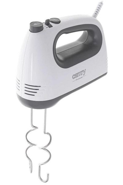 CAMRY Camry CR4220W Hand Mixer, 750 W, 5 Speeds, TURBO Function (White/Gray)