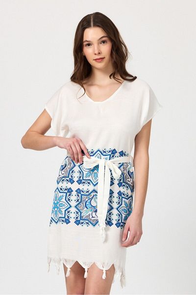 Mulberry Γυναικείο φόρεμα παραλίας από μπαμπού Copia