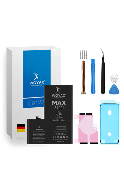 woyax iPhone 15 Pro Uyumlu Premium Batarya 3400 Mah Yüksek Kapasite