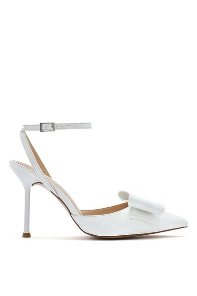 Sole Sisters Open Back Heels White - Midar