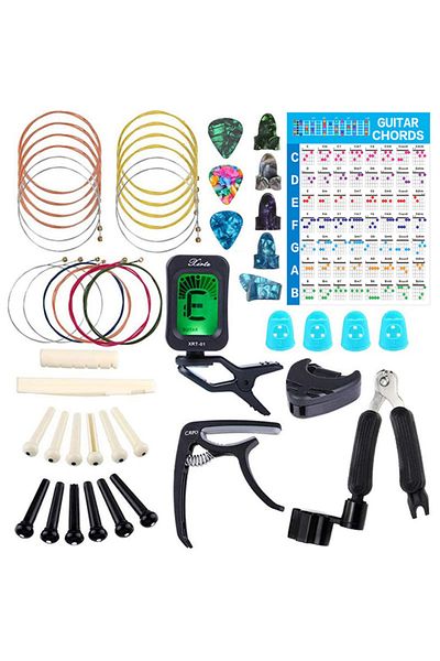sharpdo Guitar String Dial Tuner Tuning Clip Set Musical Instrument Accessories Set