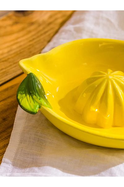LC Waikiki Lcw Home Yellow Ceramic Lemon Squeezer