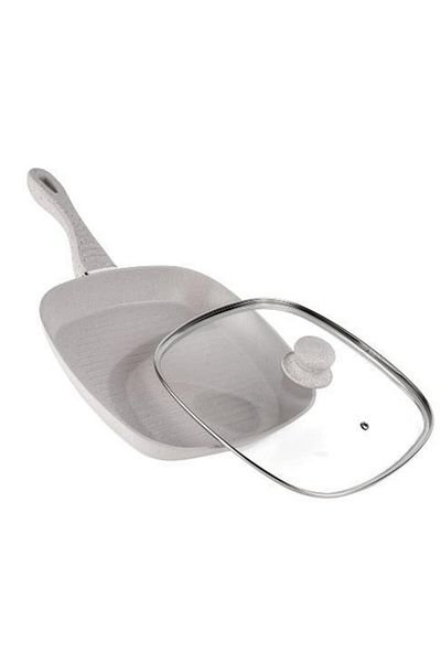 Heinner Heinner Mozaik aluminum grill pan with lid, 28cm (Beige)
