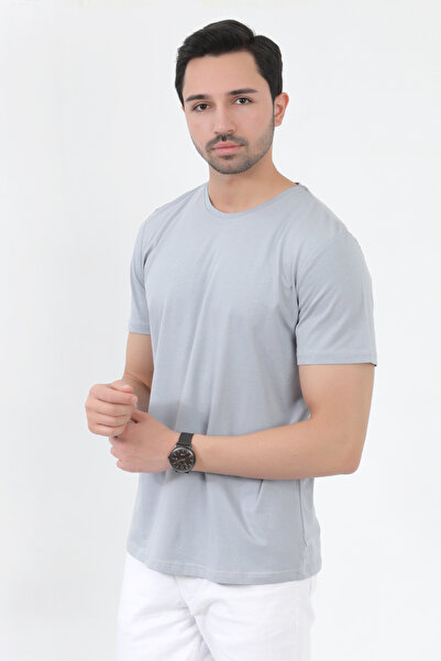 John Borners Men's Black 100% Cotton Slim Fit Slim Fit Crew Neck Basic Single...