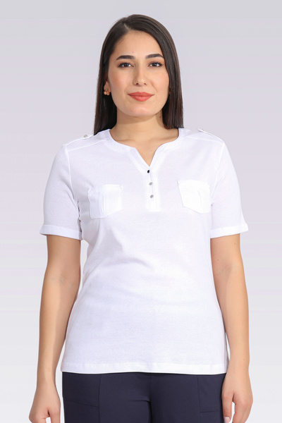 TOLGA SARAÇOĞLU 10654 ΠΛΕΚΤΗ ΜΠΛΟΥΖΑ ΜΕ ΚΟΝΤΟ ΜΑΝΙΚΙ ΕΚΡΟΥ ΜΕ ΟΜΑΛΟ ΛΑΜΠΟΥΡΙΣΜΟ