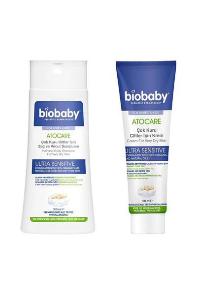 Biobaby Shampoo and Cream Set for Dry and Very Dry Skin