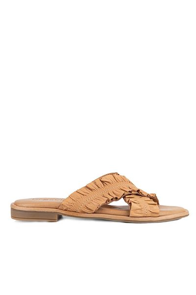Muya Braska 35251 Genuine Leather Women's Slippers