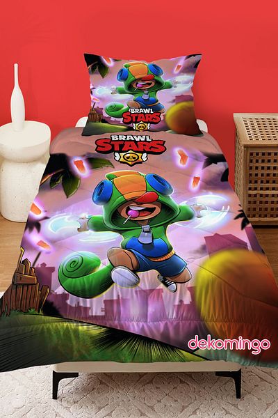 dekomingo Leon Brawl Stars Duvet Set