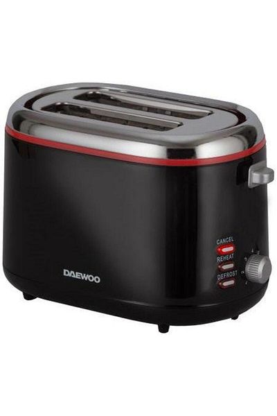 Daewoo Prajitor de paine Daewoo DBT70B, 900 W, 2 felii (Negru)