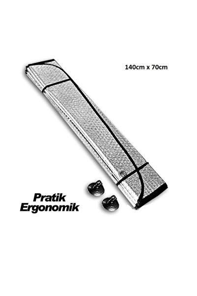 Life Tuning Cortina de parbriz argintie 70x150 cu balon spațial