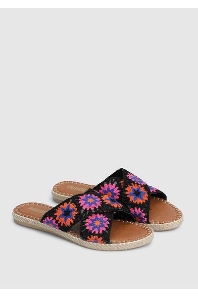 Provoq Women's Black Slippers