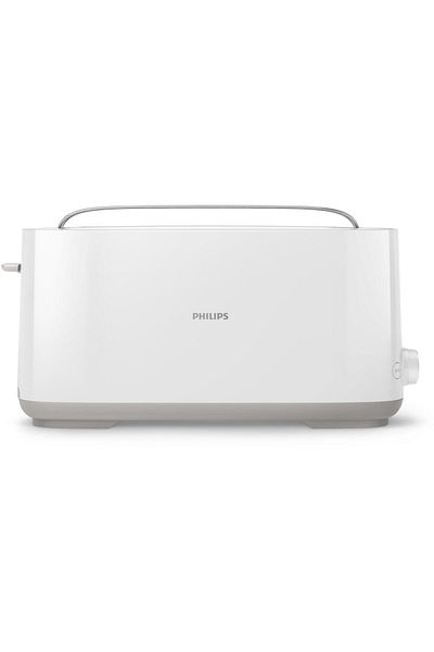 Philips Prajitor de paine Philips HD2590/00, Plastic, Fant lung, nclzitor de chifle, Alb