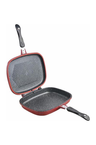 Heinner Heinner Red Line rectangular double grill pan, aluminum, 32x24x7.5 cm