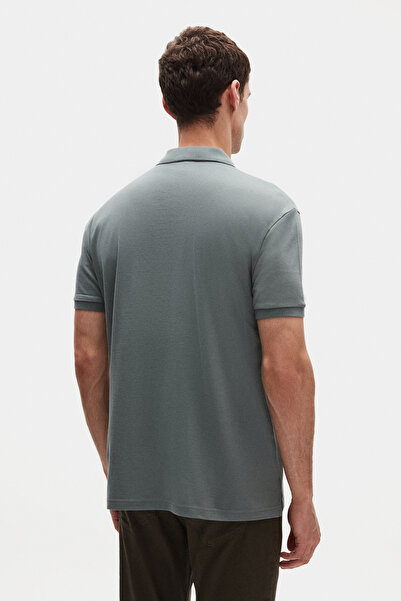 Twn Slim Fit Dark Moss απλό μπλουζάκι