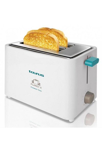 Taurus Prajitor paine Taurus Planet II PTTOF301, 750 W, 2 felii, Termostat, 6 trepte, Functia Stop (Alb)