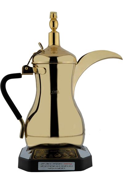 ALSAIF Electric Arabic Coffee Pot, Rust-proof S/s Polishing Housing, Led Display, 850w, Silver