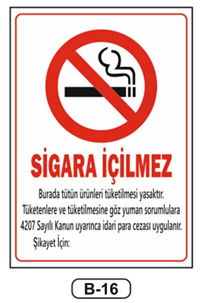 ünalgrup Tehlike Bu Noktadan Itibaren Sigara Içilmez Uyarı Ikaz Levhası