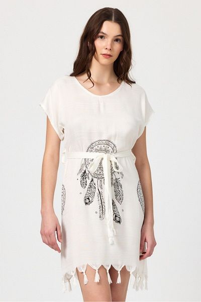 Mulberry Γυναικείο φόρεμα παραλίας από μπαμπού Copia