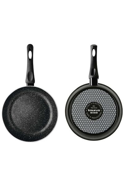 Taurus Taurus Vital Stone 26 Frying Pan, Diameter 26 cm, Ceramic Coating (Black)