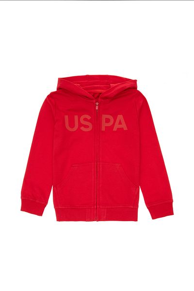 U.S. Polo Assn. Boy's Red Basic Sweatshirt 50298076 -Vr030