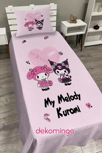 dekomingo Heart Kuromi My Melody Baby and Children's Room Pi̇ke Set