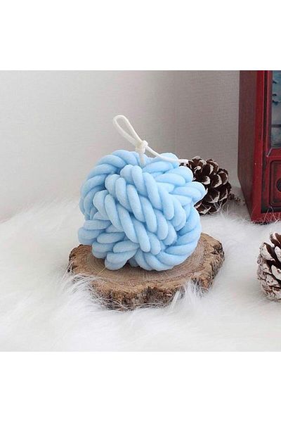 Generic Birthday Candle Festival Aromatherapy Home Decoration Colorful Wool Ball Shape ParaffinScented Candl