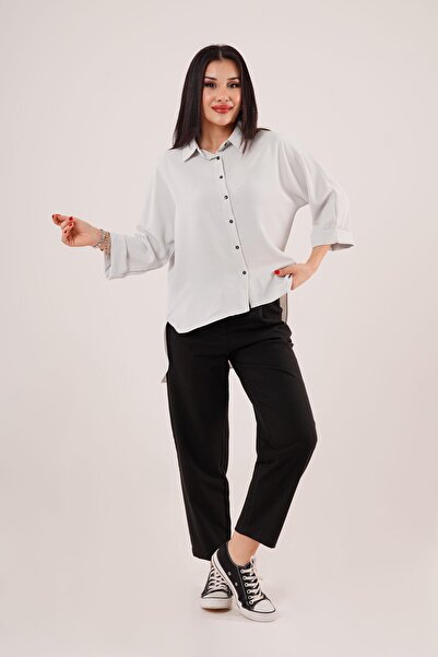 Hipo Trend Складний зап'ясток, довгий спин, сіра сорочка